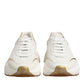Dolce & Gabbana White Gold Daymaster Low Top Sneakers  Shoes