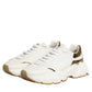 Dolce & Gabbana White Gold Daymaster Low Top Sneakers  Shoes