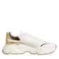 Dolce & Gabbana White Gold Daymaster Low Top Sneakers  Shoes