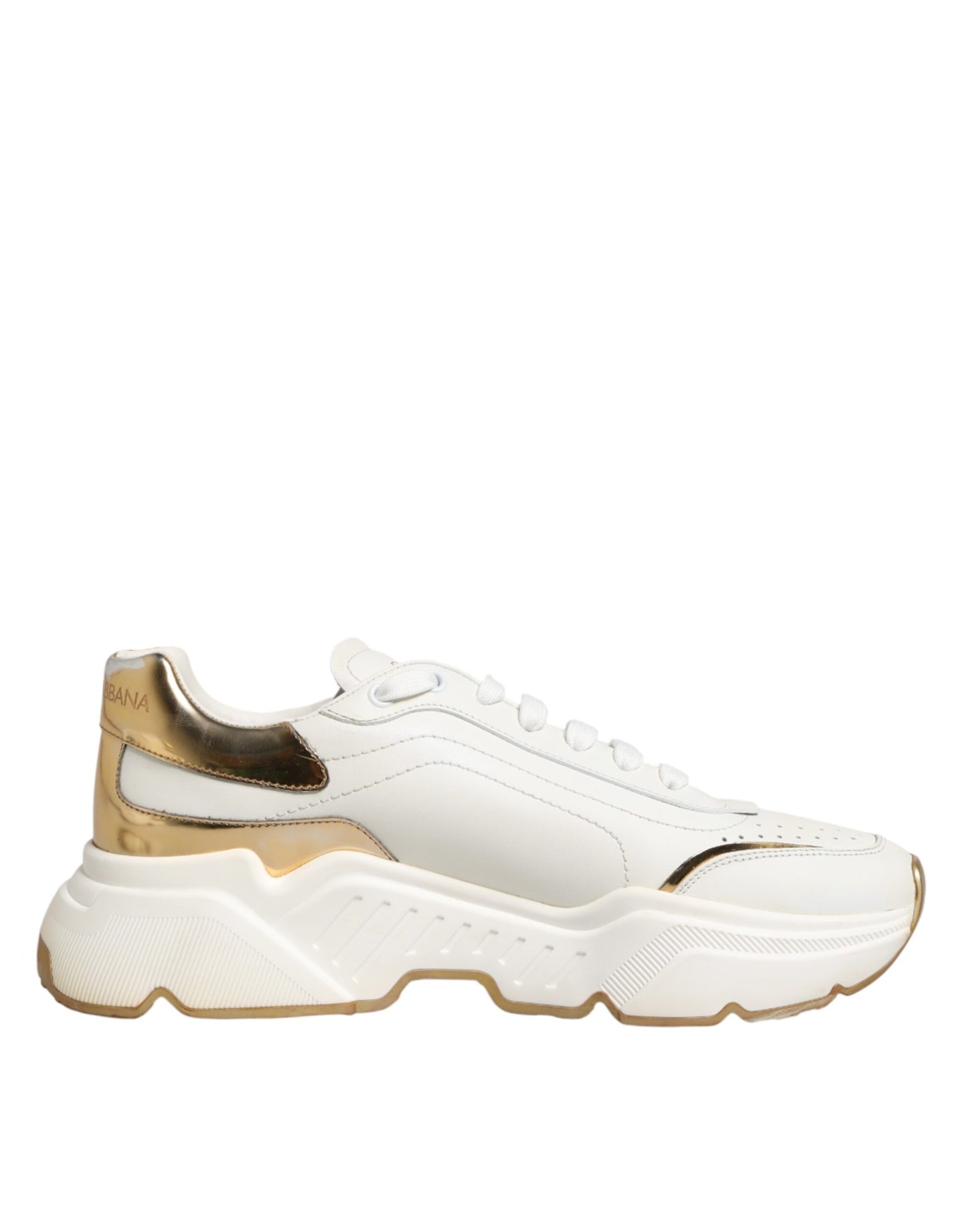 Dolce & Gabbana White Gold Daymaster Low Top Sneakers  Shoes