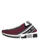 Dolce & Gabbana Maroon Slip On Sorrento Men Sneakers Shoes