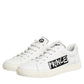 Dolce & Gabbana White Prince Leather Low Top Men Sneakers Shoes