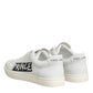 Dolce & Gabbana White Prince Leather Low Top Men Sneakers Shoes