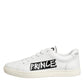 Dolce & Gabbana White Prince Leather Low Top Men Sneakers Shoes