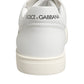 Dolce & Gabbana White Prince Leather Low Top Men Sneakers Shoes