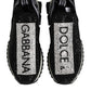 Dolce & Gabbana Black Strass Slip On Men Sorrento Sneakers Shoes