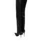 Dolce & Gabbana Black Leather Stiletto Knee High Boots Shoes