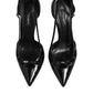 Dolce & Gabbana Black Patent Leather High Heels Pumps Shoes