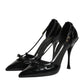 Dolce & Gabbana Black Patent Leather High Heels Pumps Shoes