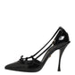 Dolce & Gabbana Black Patent Leather High Heels Pumps Shoes