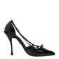 Dolce & Gabbana Black Patent Leather High Heels Pumps Shoes