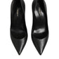 Dolce & Gabbana Black Patent Leather High Heels Pumps Shoes