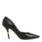 Dolce & Gabbana Black Patent Leather High Heels Pumps Shoes