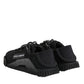 Dolce & Gabbana Black Logo Lace Low Top NS1 Sneakers Shoes