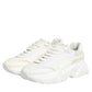 Dolce & Gabbana White Leather Daymaster Low Top Sneakers Shoes