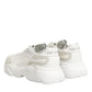 Dolce & Gabbana White Leather Daymaster Low Top Sneakers Shoes
