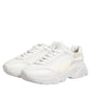Dolce & Gabbana White Leather Daymaster Low Top Sneakers Shoes