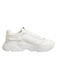 Dolce & Gabbana White Leather Daymaster Low Top Sneakers Shoes