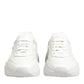 Dolce & Gabbana White Leather Daymaster Low Top Sneakers Shoes