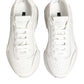 Dolce & Gabbana White Leather Daymaster Low Top Sneakers Shoes