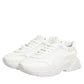 Dolce & Gabbana White Leather Daymaster Low Top Sneakers Shoes