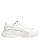 Dolce & Gabbana White Leather Daymaster Low Top Sneakers Shoes