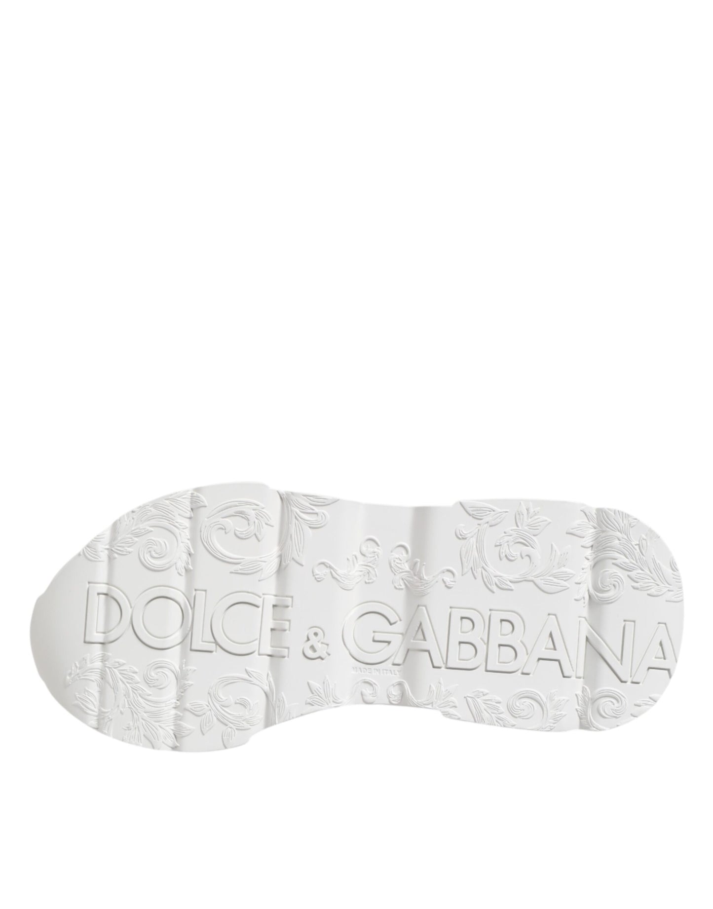 Dolce & Gabbana White Leather Daymaster Low Top Sneakers Shoes