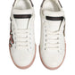 Dolce & Gabbana White Leather Sacred Heart Sneakers Shoes