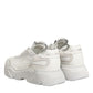 Dolce & Gabbana White Leather Daymaster Low Top Sneakers Shoes