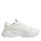 Dolce & Gabbana White Leather Daymaster Low Top Sneakers Shoes
