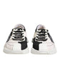 Dolce & Gabbana White Black Leather NS1 Sneaker  Shoes