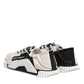 Dolce & Gabbana White Black Leather NS1 Sneaker  Shoes