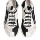 Dolce & Gabbana White Black Leather NS1 Sneakers Shoes