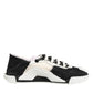 Dolce & Gabbana White Black Leather NS1 Sneakers Shoes