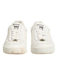 Dolce & Gabbana White Leather MIAMI Low Top Sneakers Shoes