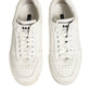 Dolce & Gabbana White Leather MIAMI Low Top Sneakers Shoes