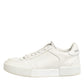 Dolce & Gabbana White Leather MIAMI Low Top Sneakers Shoes