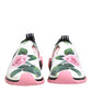 Dolce & Gabbana White Rose Print Sorrento Sneakers Shoes