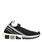 Dolce & Gabbana Black Logo Low Top Sorrento Sneakers Shoes