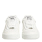 Dolce & Gabbana White Leather MIAMI Low Top Sneakers Shoes