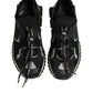 Dolce & Gabbana Black Mesh Sorrento Trekking Sneakers Shoes
