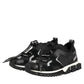 Dolce & Gabbana Black Mesh Sorrento Trekking Sneakers Shoes