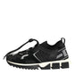 Dolce & Gabbana Black Mesh Sorrento Trekking Sneakers Shoes