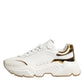 Dolce & Gabbana White Gold Daymaster Low Top Sneakers Shoes