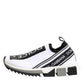 Dolce & Gabbana White Logo Low Top Sorrento Sneakers Shoes