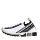 Dolce & Gabbana White Logo Low Top Sorrento Sneakers Shoes