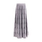 Forte_Forte Gray Silk Long Skirt