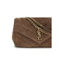 Saint Laurent Brown Calf Leather Bos Taurus Shoulder Bag