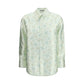 Jil Sander Bicolor Silk Pattern Shirt