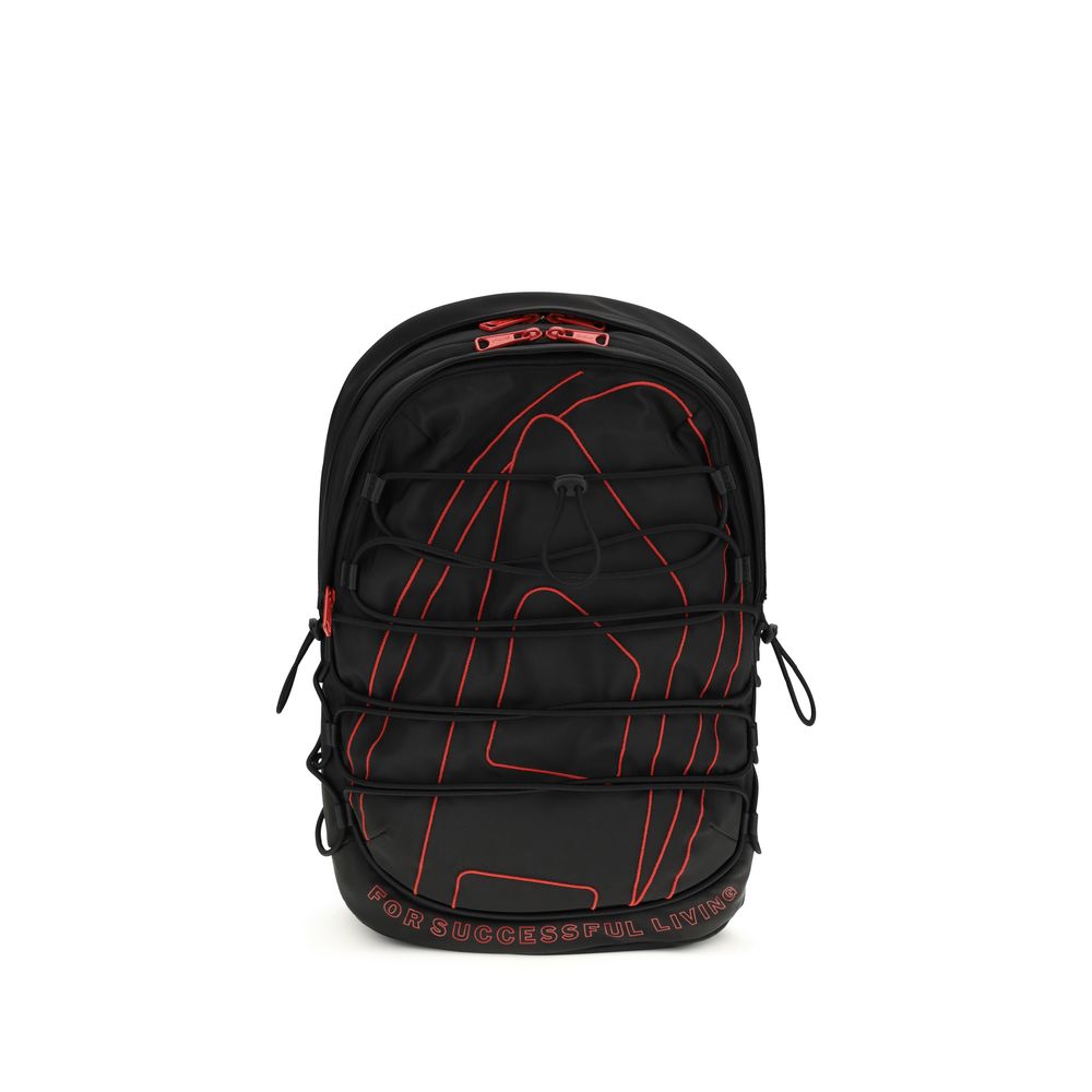 Diesel Black Polyester Backpack Mens Backpack